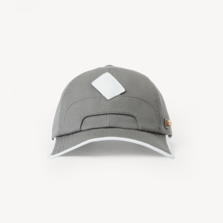 Contrast Color 100% Cotton Baseball Cap Hat with Tile-shaped Soft Brim