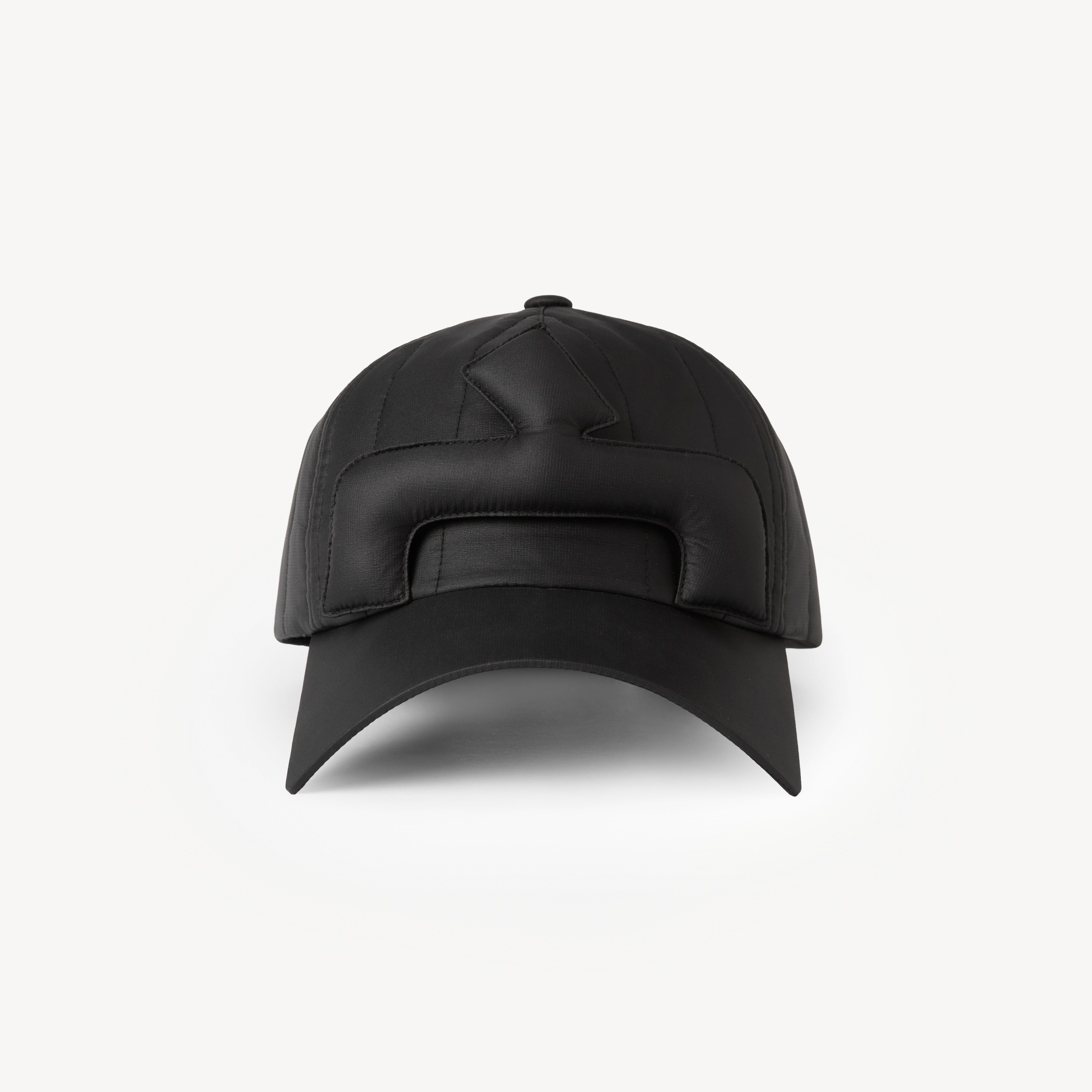 Trucker Hat with 3D Logo, Goose Down-Filled Tile-Shaped Brim, and Soft Top